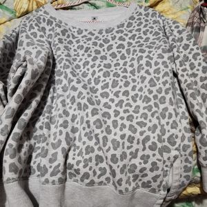Cheetah print sweatshirt